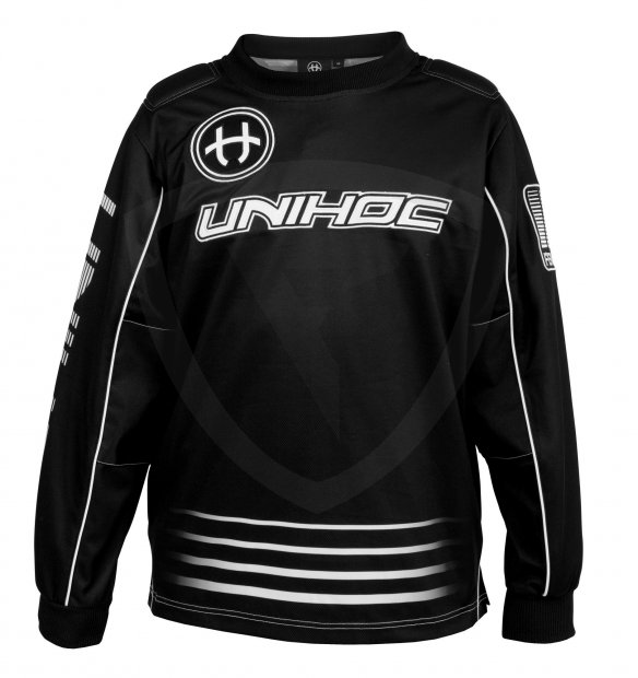 Unihoc Inferno Black Junior brankářský dres 22540 GOALIE SWEATER INFERNO BLACK