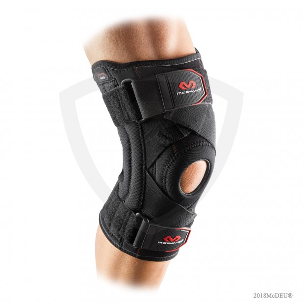 McDavid 425 Knee Support with Stays & Cross Straps 425-MD-Black