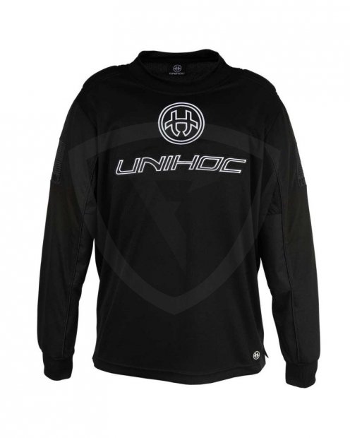 Unihoc Inferno All Black brankářský dres SWEATER-INFERNO-ALL-BLACK