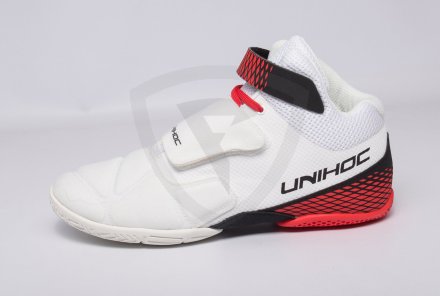 Unihoc U4 Goalie White-Red brankářská obuv