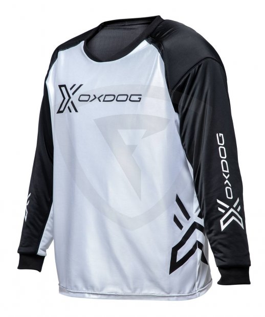 Oxdog Xguard Goalie Shirt Padded White-Black XGUARD_GOALIE_SHIRT_White_F_RGB